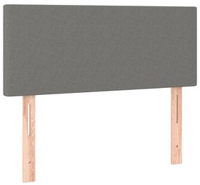 Testiera grigio scuro 80x5x78/88 cm in tessuto