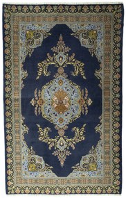 Kashan Tappeto persiano 140 x 220 Blu (Iran) Annodato A Mano