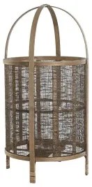 Portacandele DKD Home Decor Naturale Marrone 31 x 31 x 60 cm