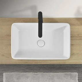 Mensola bagno 110 cm rovere miele per lavabi da appoggio serie Master
