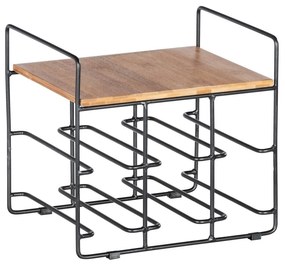 Supporto per 6 bottiglie di vino con ripiano in bambù Loft - Wenko