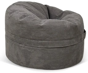 Pouf a sacco per bambini verde con rivestimento in velluto a coste Roll 80 – SLOWDOWN