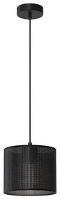 Lampadario a sospensione con filo LOFT SHADE 1xE27/60W/230V diametro 18 cm nero
