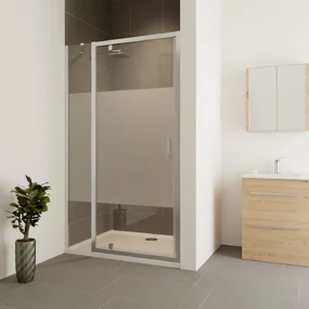Porta doccia Verve L 20 x H 190cm, Sp. 6 mm in vetro profilo cromo