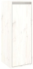 Pensili 2 pz bianchi 30x30x80 cm in legno massello di pino