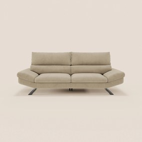 Eclipse Divano dal design moderno 2 e 3 posti con schienali traslanti - piedini alti in elegante microfibra smacchiabile T11