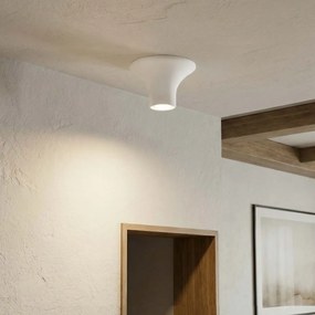 Plafoniera Ø167x90mm GU10 in Gesso Pitturabile Rotonda