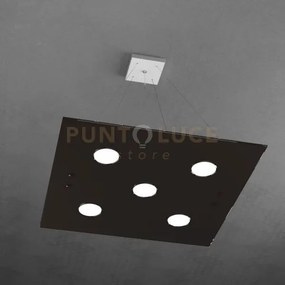 Path sospensione 5 luci marrone 1141-s5-ma