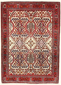 Meimeh Tappeto 110x150 Beige (Iran) Annodato A Mano