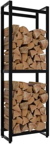 Porta Legna Morson: Stile Ed Eleganza Per Riporre La Legna Con Classe / Schwarz / 25x50x150