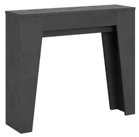 Consolle allungabile fino a 181 cm in nobilitato Antracite - NARROW 90x25 cm