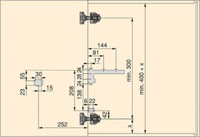 Pattumiera Differenziata per Anta Mobile Cucina 15L Apertura Automatica Emuca Grigio Antracite...