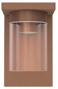 Applique Corten/Mattone da Parete, Base E27, IP54 - Serie RIGA Base E27