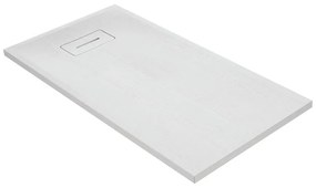 Piatto doccia in resina Yuka L 140 x L 70 x H 5.2 cm bianco