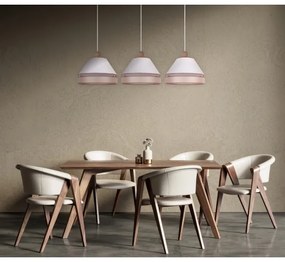 Duolla - Lampadario a sospensione con filo AVIGNON 3xE27/15W/230V bianco/beige