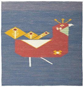 Kilim Tappeto 100x100 (Tacchino) Tessuto A Mano