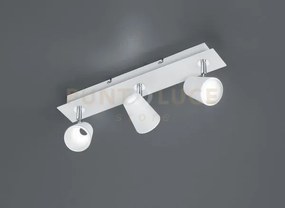 Narcos barra 3 spots led 13w 1200lm, 3000k bianca con diffusore co...