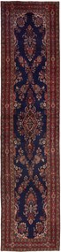 Hamedan Tappeto persiano 440x100 Blu (Iran) Annodato A Mano