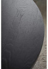 Tavolino rotondo nero in rovere ø 110 cm Boxford - Rowico