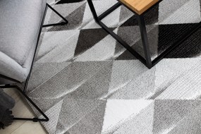 Tappeto INTERO PLATIN 3D triangoli grigio