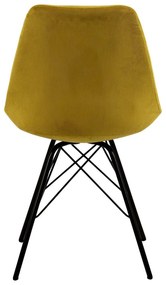 Sedia da pranzo gialla Eris - Actona