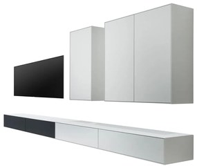Set di tavolo TV e 2 cassettiere in bianco e nero Edge by Hammel - Hammel Furniture