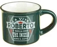 Tazzina caffè con nome Roberto in gres porcellanato