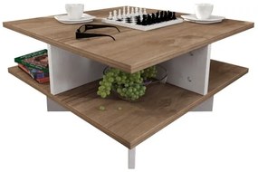 Tavolino HAMTON 31,2x60 cm marrone/bianco