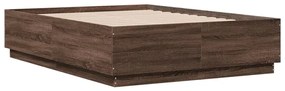 Giroletto luci led rovere marrone 120x190 cm legno multistrato