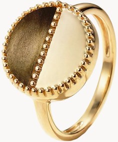 Anello placcato in oro con pietre preziose Blaise