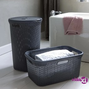Curver Cesto Portabiancheria Style 45 L Antracite