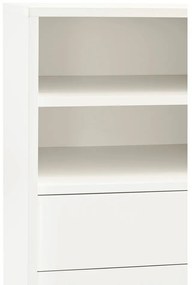 Cassettiera beige/color crema con porte scorrevoli 120x140x45 cm Nube – Teulat