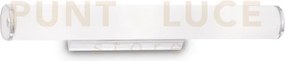 Camerino applique in alluminio e vetro 4 luci attacco e14 65cm