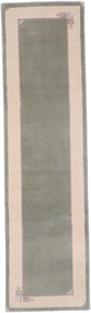 Nepal Tappeto orientale 80 x 300 Verde (Nepal) Annodato A Mano