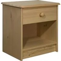 Comodino 41x30x42 cm in Legno Massello di Pino 325532