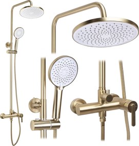 Set doccia Rea Ontario Brush Gold