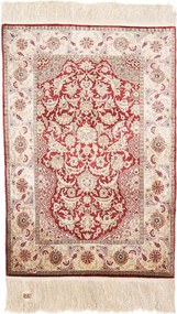 Hereke Tappeto orientale 80x110 Giallo (Tacchino) Annodato A Mano