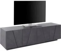 Mobile Porta Tv 4 ante Moderno 162,4x44,2x46cm - PULSE Colore: ardesia