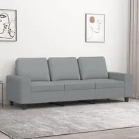 Divano a 3 Posti Grigio Chiaro 180 cm in Tessutocod mxl 109365