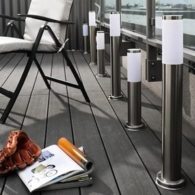 Lampada da esterno LED RGBW dimmerabile LIVIA 1xE27/6,5W/230V 45 cm IP44 argento