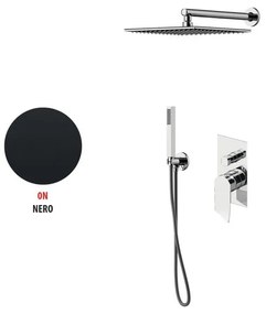 Kit incasso doccia Soffio nero