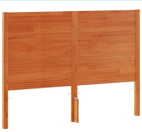 Testiera marrone cera 180 cm in legno massello di pino