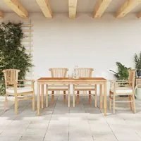 Set da Pranzo per Giardino 5 pz in Legno Massello di Teak 3155775