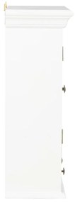 Armadietto bianco 49x22x59 cm in legno massello
