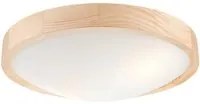 Lampada a Soffitto Anello, Marrone, Legno, 37x37x3 cm, EPIKASA