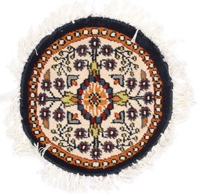 Agra Tappeto orientale 30x30 Beige (Indian) Annodato A Mano