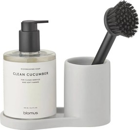 Supporto per detersivo grigio chiaro in gres Piro – Blomus