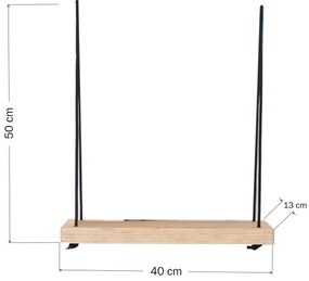 Mensola a muro 50x40 cm abete