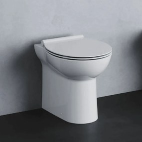 Wc a Terra Azzurra Ceramica "Fast" Bianco Lucido