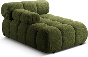 Modulo divano verde in tessuto bouclé (angolo sinistro) Bellis - Micadoni Home